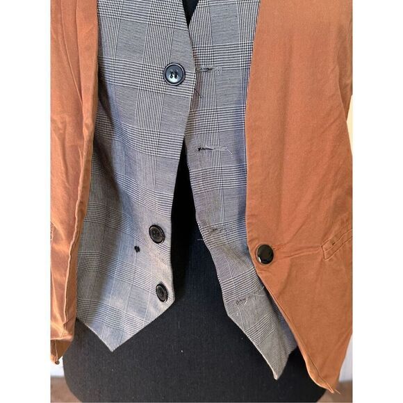 Han Ming Xuan Tan Double Layer Button Down Vest, Grey Layers Attached Sz XXL - Picture 4 of 7